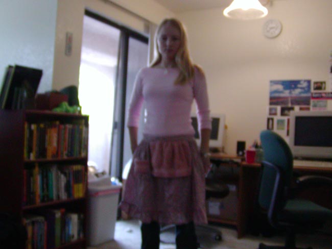 Amy and apron