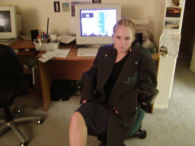 Dec 11 '04 amy looking pissed