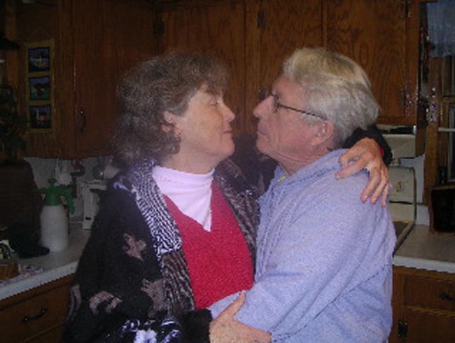 Patricia Bill kitchen almost nearly kiss 2 06