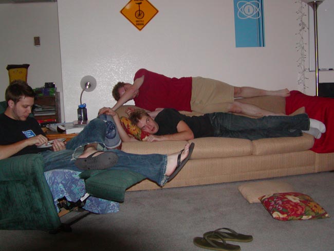 matthew & adam on couch