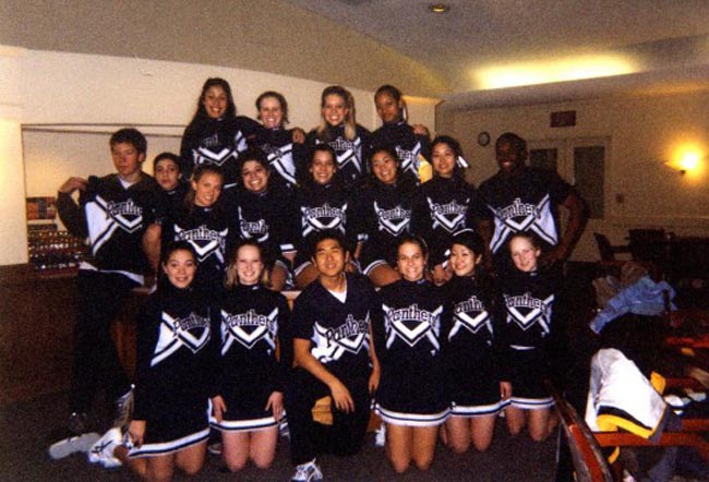 midd cheer - after tailgating party