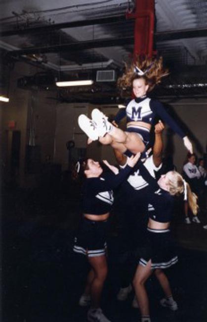 midd cheer - anna rita, gillian, katie